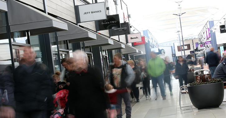 shoppers at Dalton Park